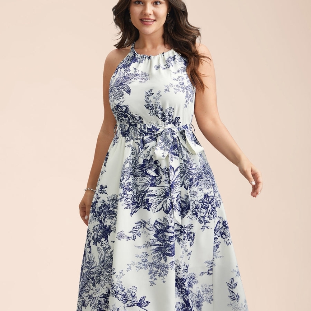 BloomChic Spring Time Florals Sleeveless Midi Dress - Picture 4 of 10